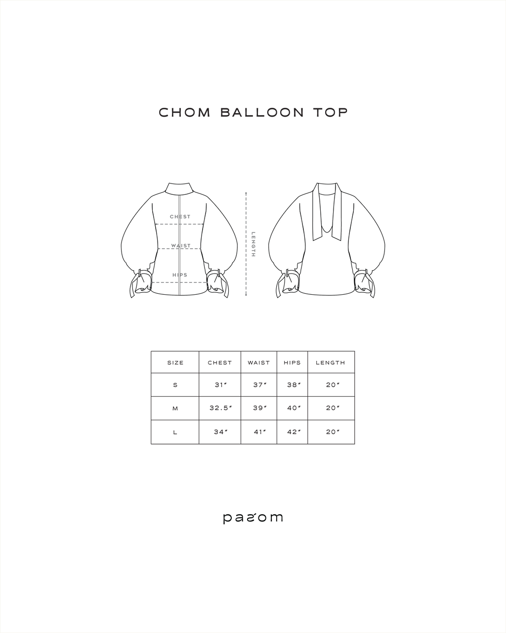 Chom Balloon Top