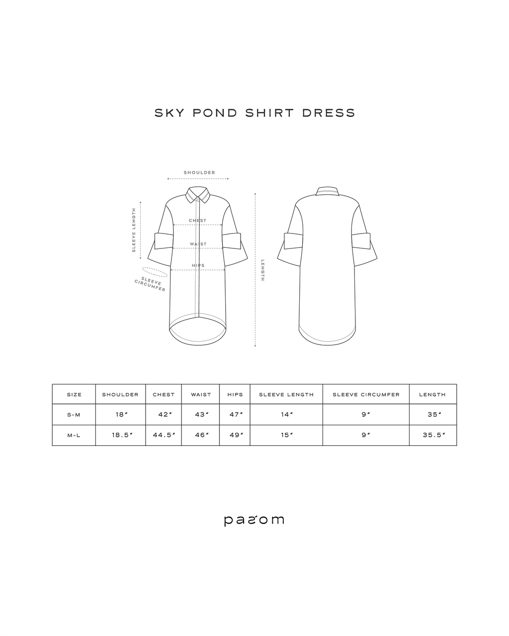 Sky Pond Shirt Dress