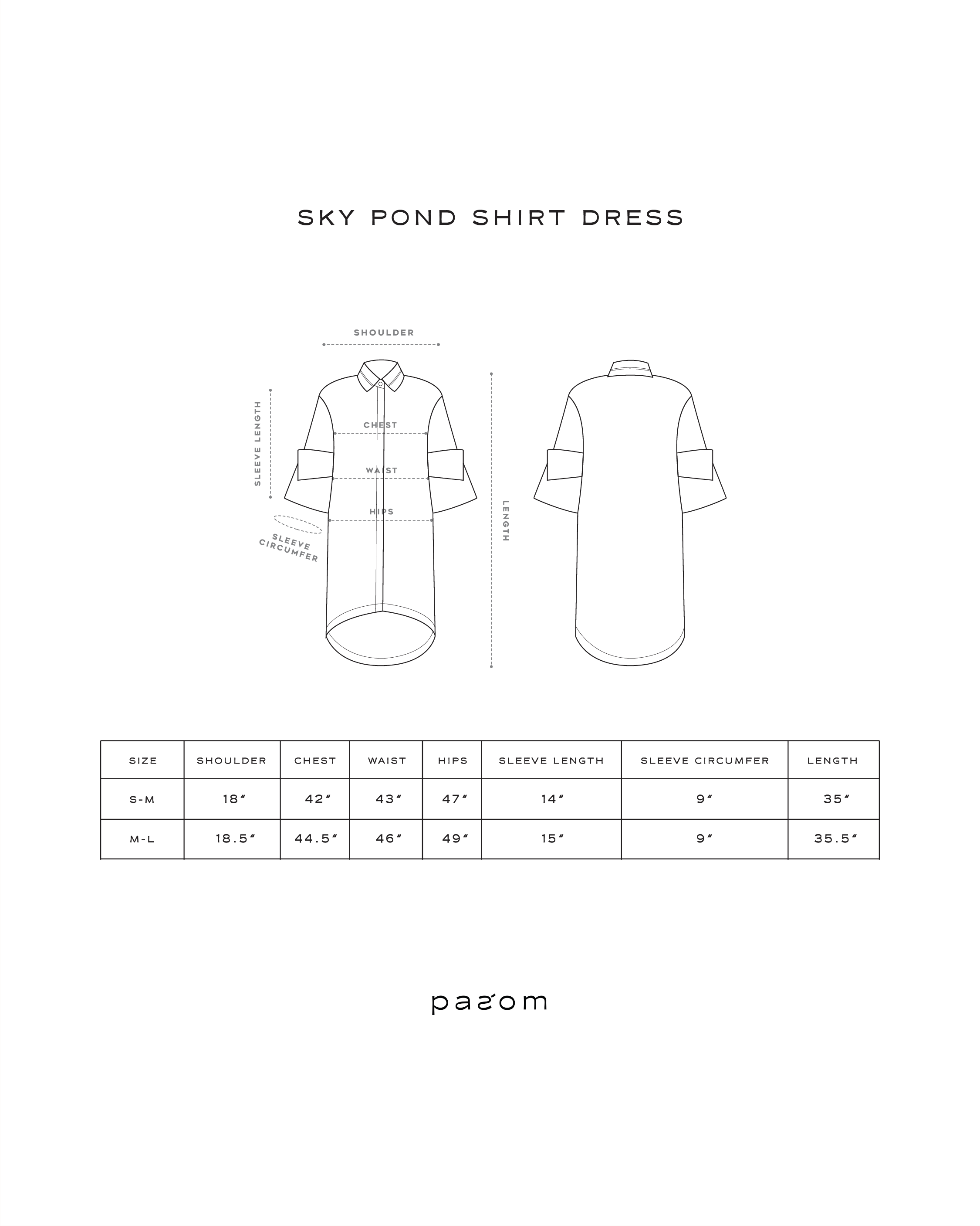 Sky Pond Shirt Dress