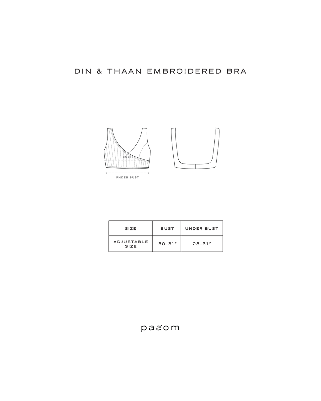 Din Embroidered Bra