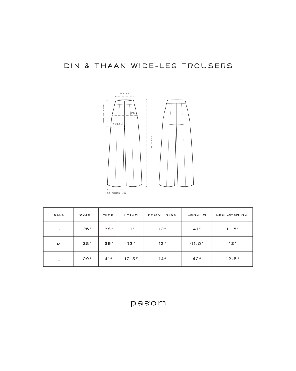 Din Wide-Leg Trousers